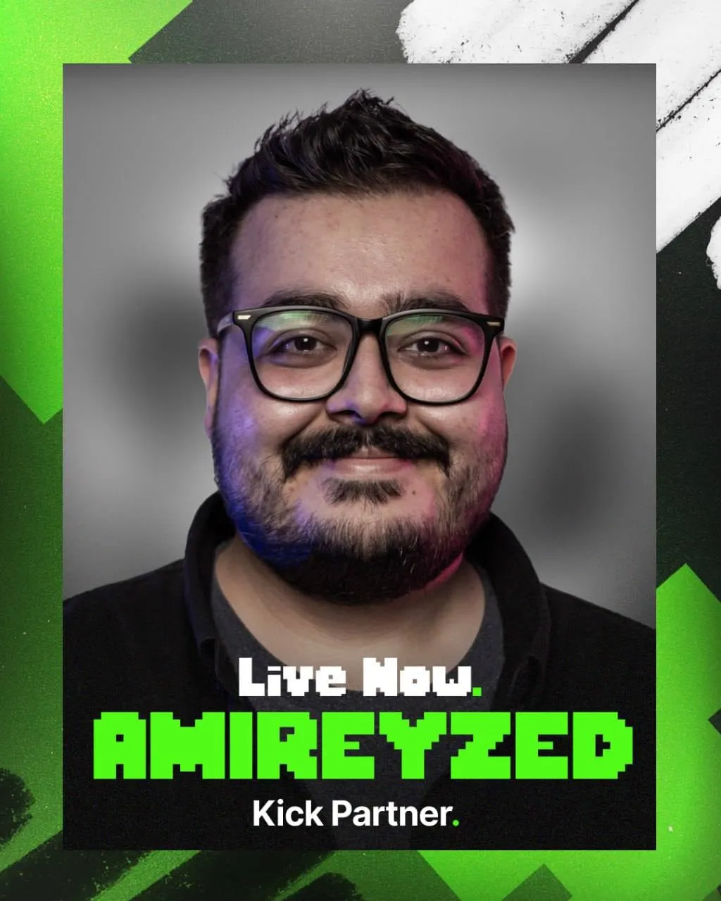 AmirEyZed live on Kick poster